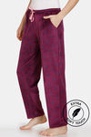 Zivame Supersoft Velour Knit Pyjama - Potent Purple — thumbnail 2